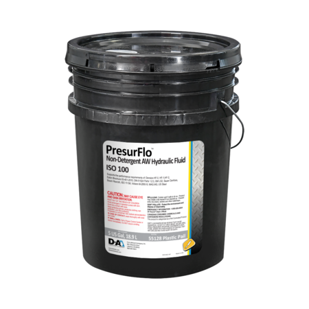 D-A PresurFlo Hydraulic Fluid ISO 100 SAE 30 - 5 Gallon Plastic Pail -  D-A LUBRICANT CO, 55128